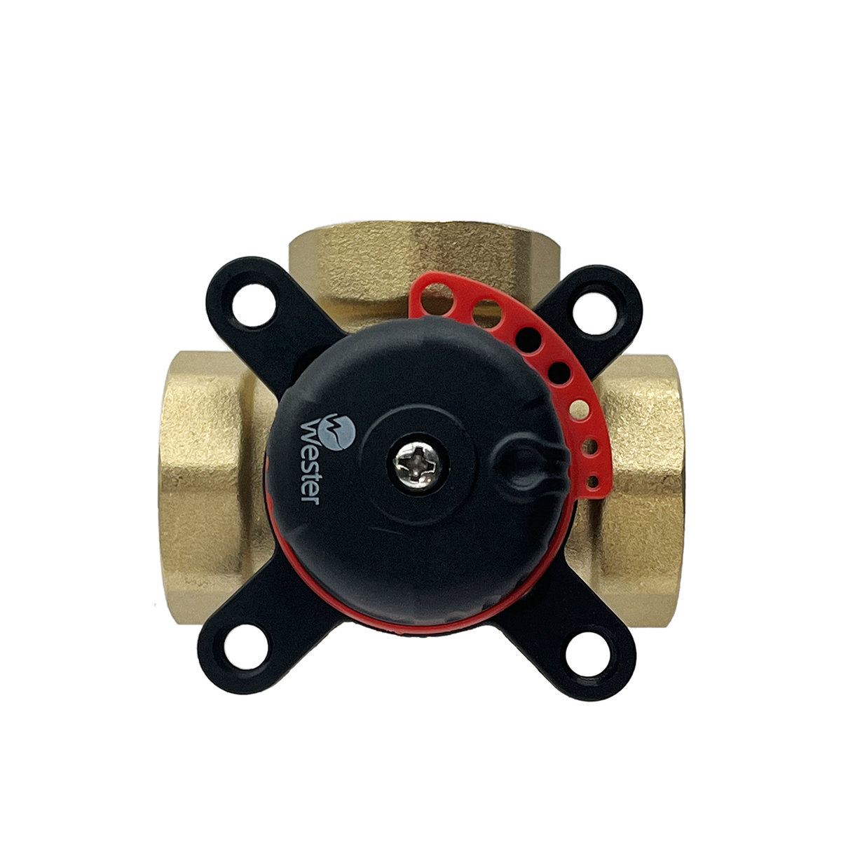 Клапан поворот. Wester VRS3, 3-ход. (DN15,Kvs1.6,PN10,ВР 1/2″,ГВ-КО-РО-ТП-ТТ-ОХ-ВК)