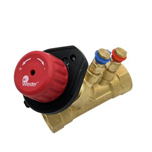 Клапан баланс. ручной с измер. ниппелями Wester ДN20  G3/4" ВР Kvs 5,39