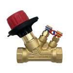 Клапан баланс. ручной с измер. ниппелями Wester ДN20  G3/4″ ВР Kvs 5,39