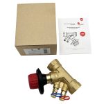 Клапан баланс. ручной с измер. ниппелями Wester ДN25  G1″ ВР Kvs 8,59