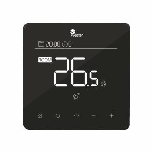 Термостат электронный программируемый Wester RT66PB черный