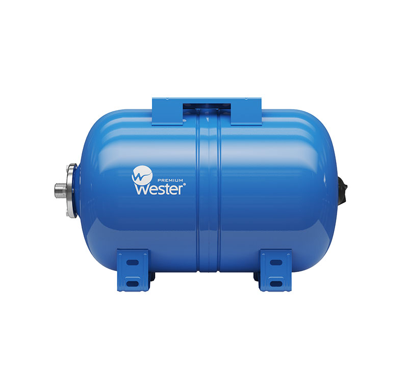 Гидроаккумулятор горизонтальный WESTER Premium WAO 24л 10 бар (к/ф из нерж.)