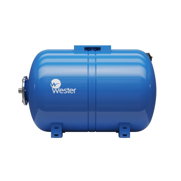 Гидроаккумулятор горизонтальный WESTER WAO 80л 10 бар