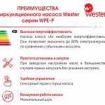 Насос циркуляционный Wester WPE 25-120 P (без гаек)