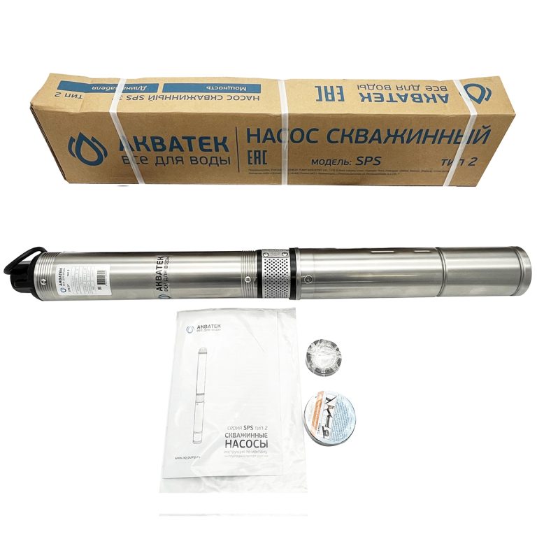 Насос скважинный Акватек SPS тип 2 3,5" 4-160 с кабелем 1 м