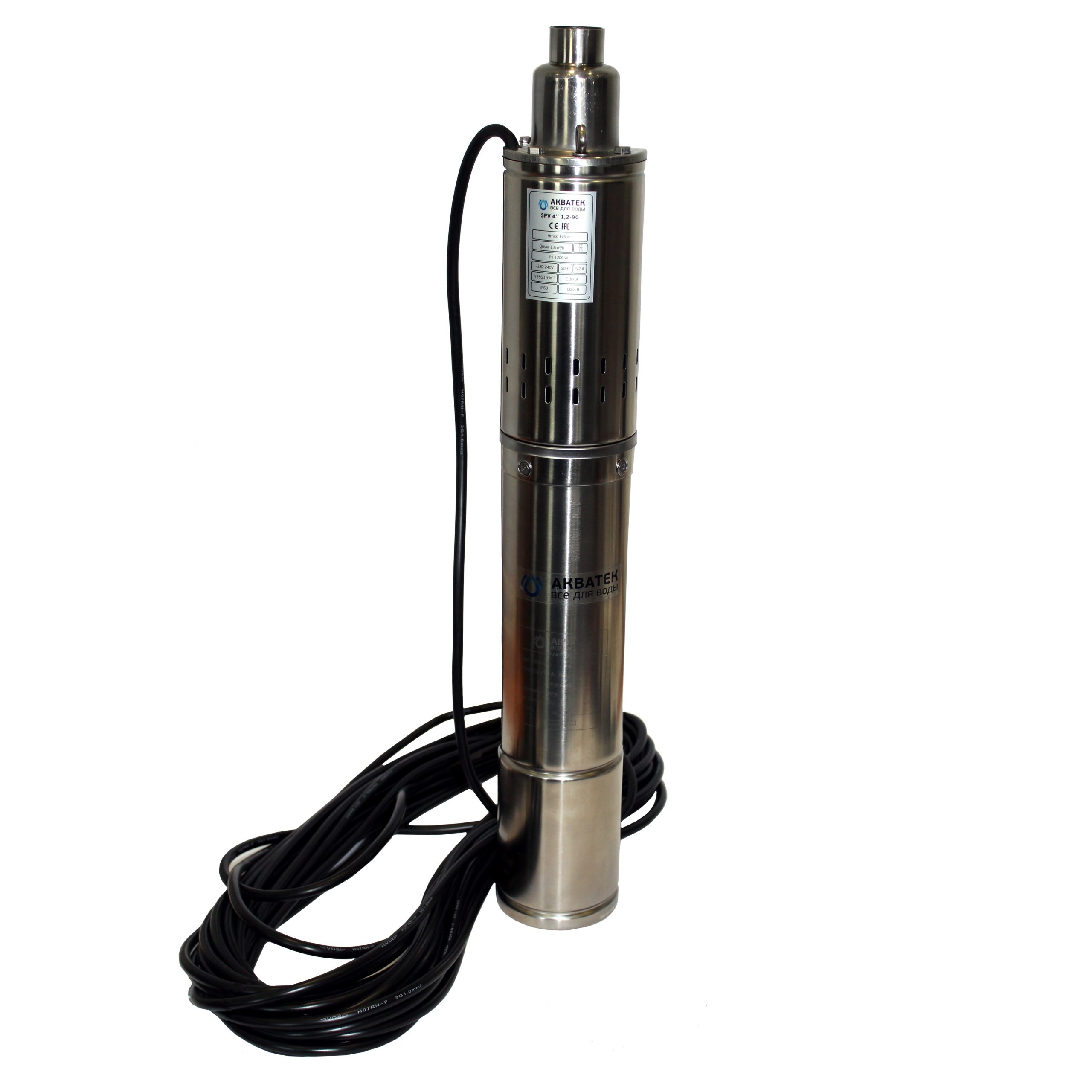 Насос скважинный винтовой SPV4″ 1,5-60 с кабелем 20 м.