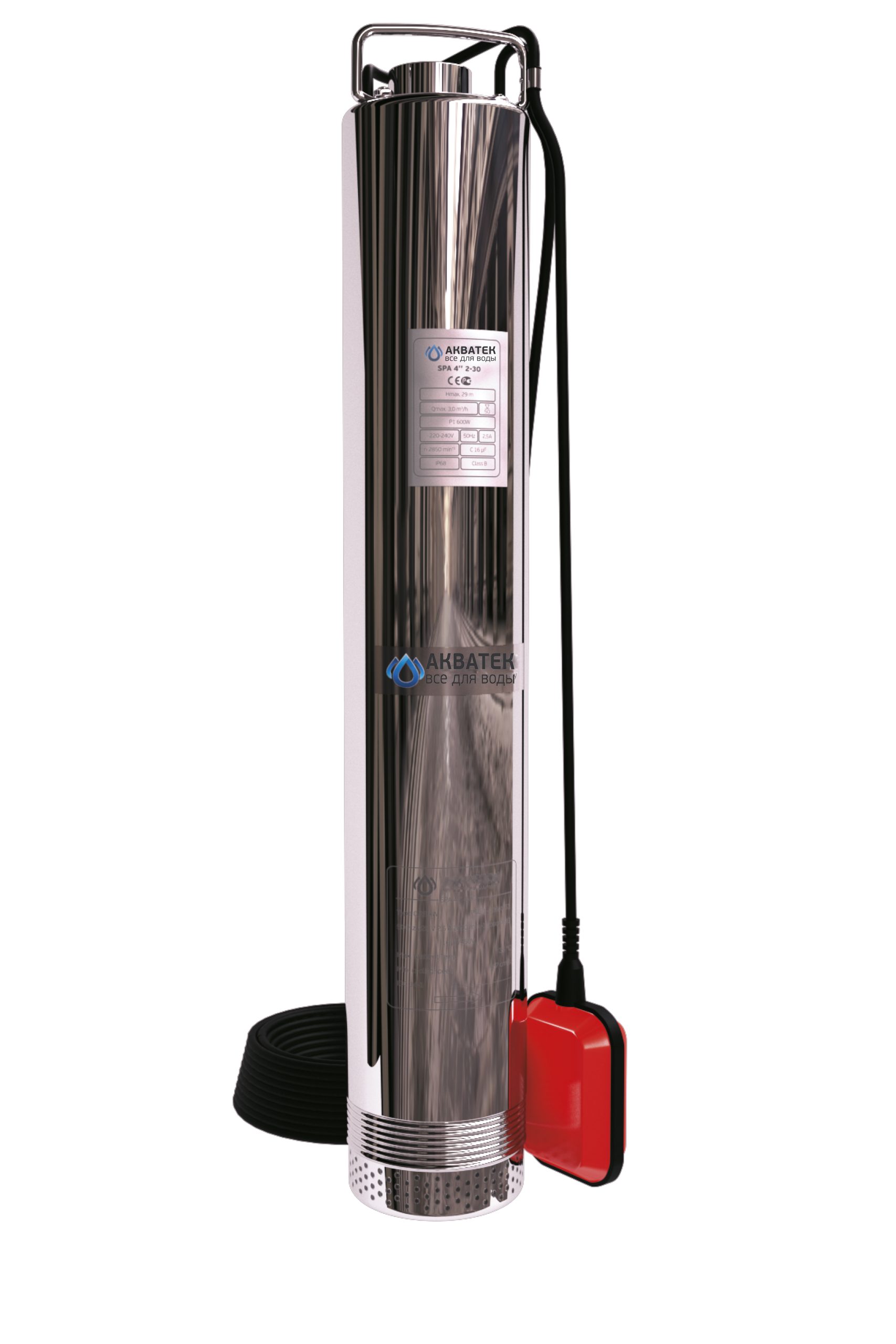 Насос колодезный SPA 4″ 2-80 с поплавковым выключателем