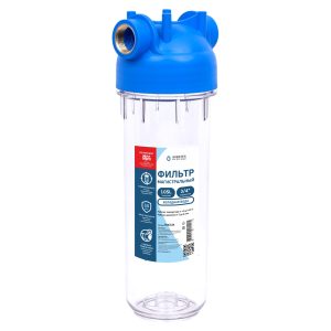 Фильтр магистральный для холодной воды, без картриджа (прозрачный корпус ПЭТ 10") 3/4"