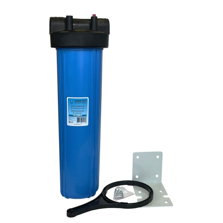 Корпус Big Blue 20", 1" (с кронштейном, без ниппелей) для холодной воды