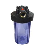 Корпус Вig Вlue 10” 1″прозрачный для холодной воды (кронштейн, латунные вставки)