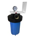 Корпус Вig Вlue 10” для холодной воды (кронштейн,манометр, латунные вставки)