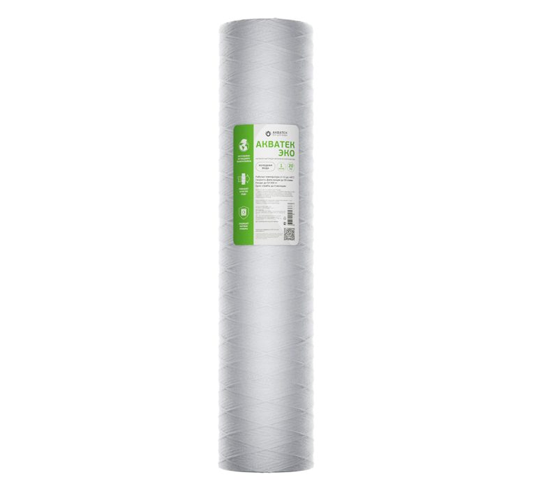 Картридж нитяной АКВАТЕК ЭКО 20" BB для хол воды 10 мкм