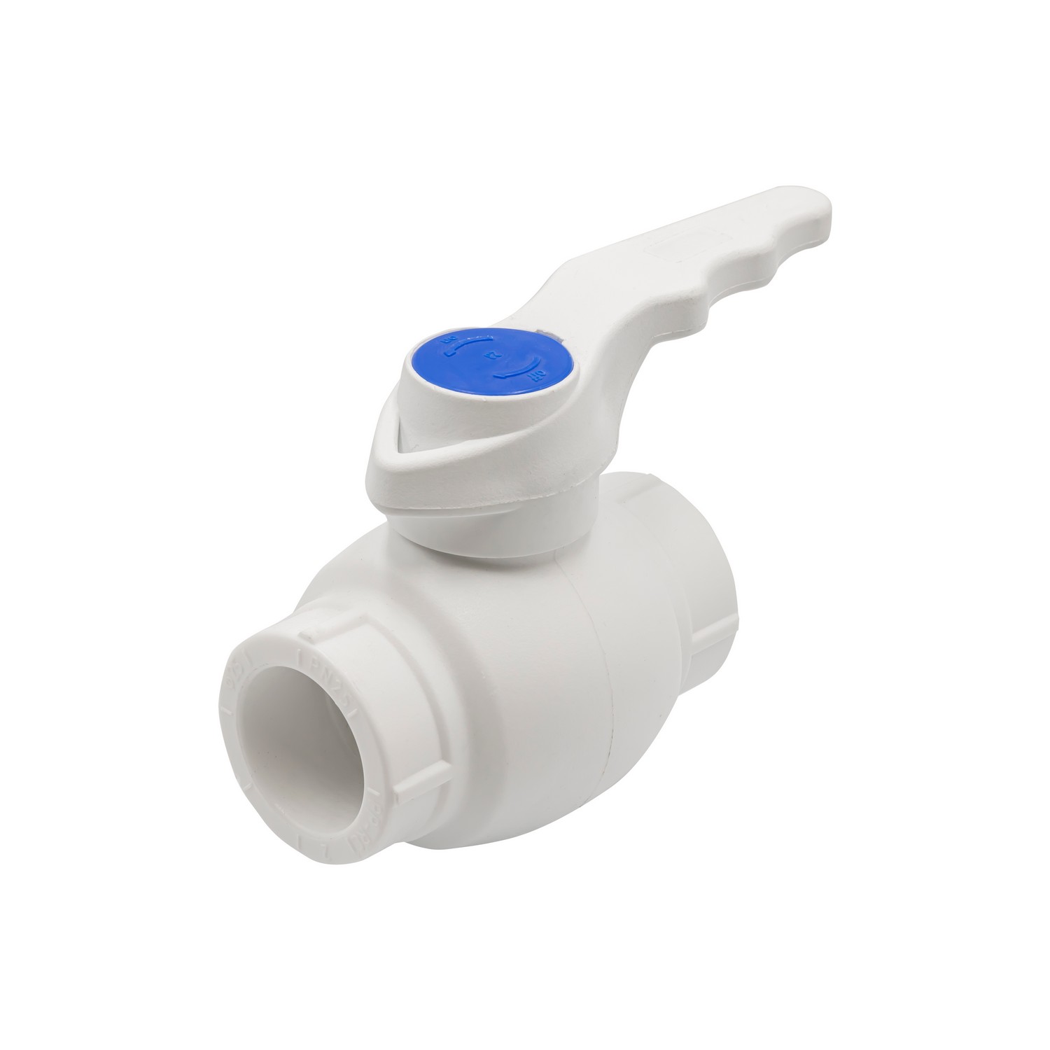 Кран шар ручка 25 бел.