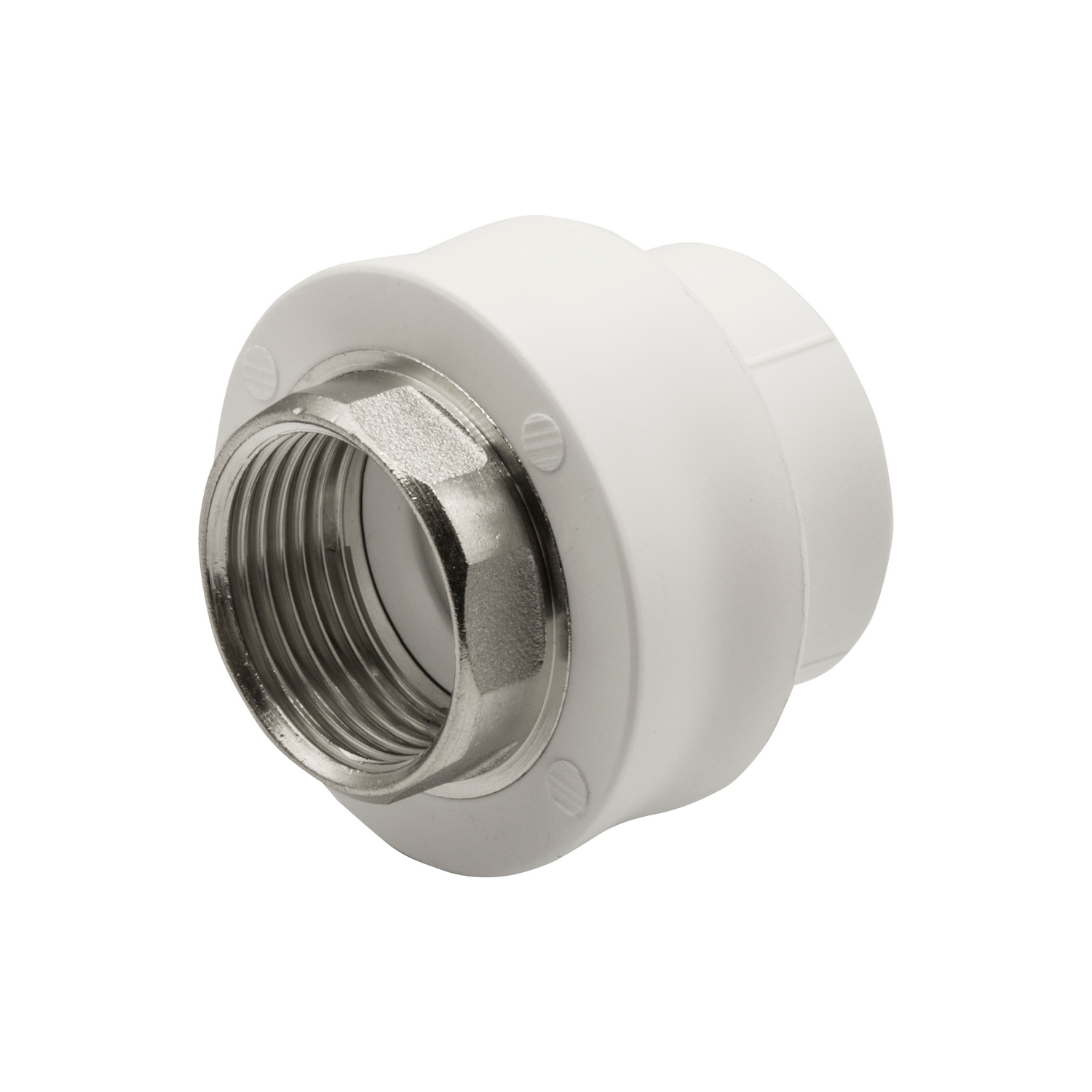 Муфта комб. ВР 32х1″ под ключ бел.