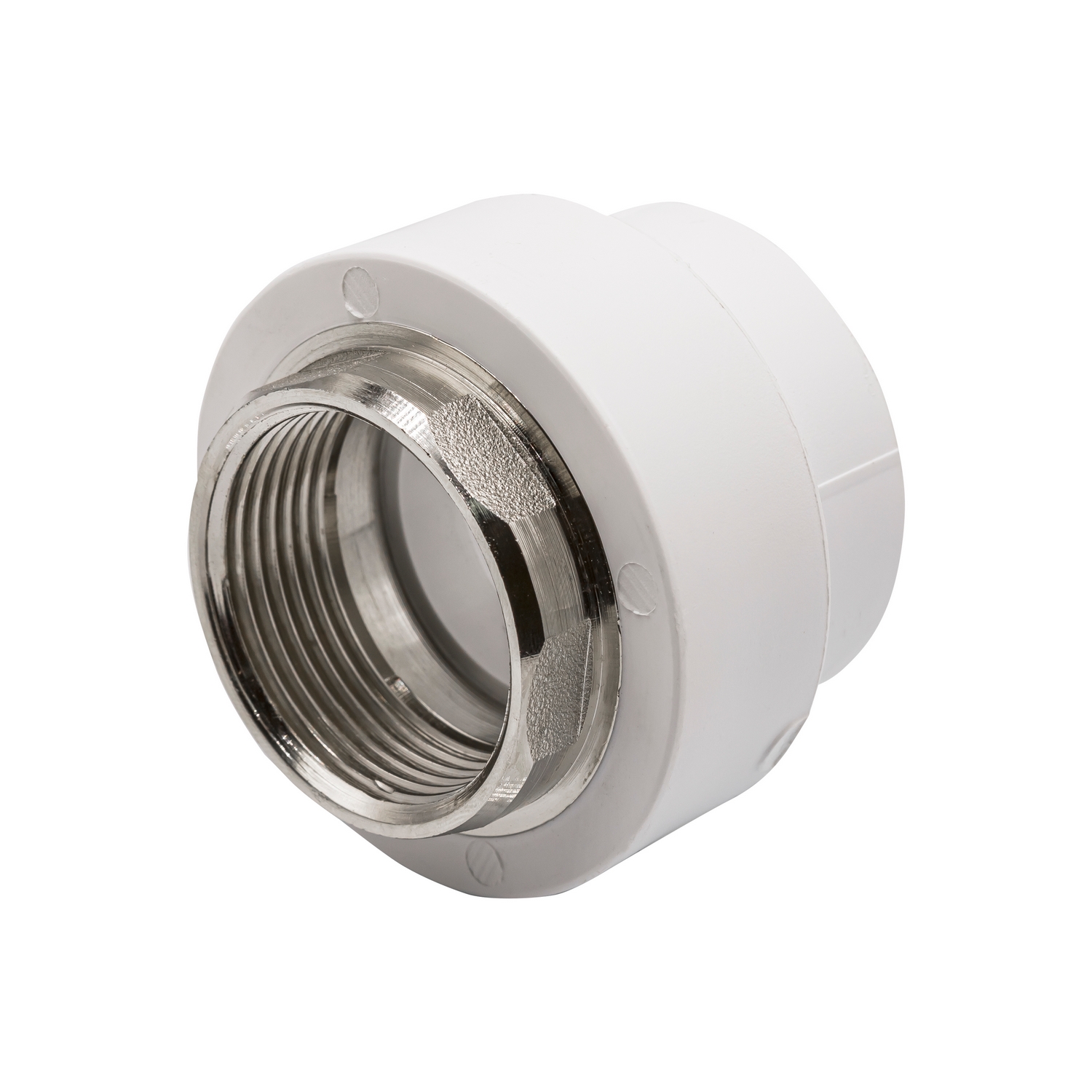 Муфта комб. ВР 40х1 1/4″ под ключ бел.