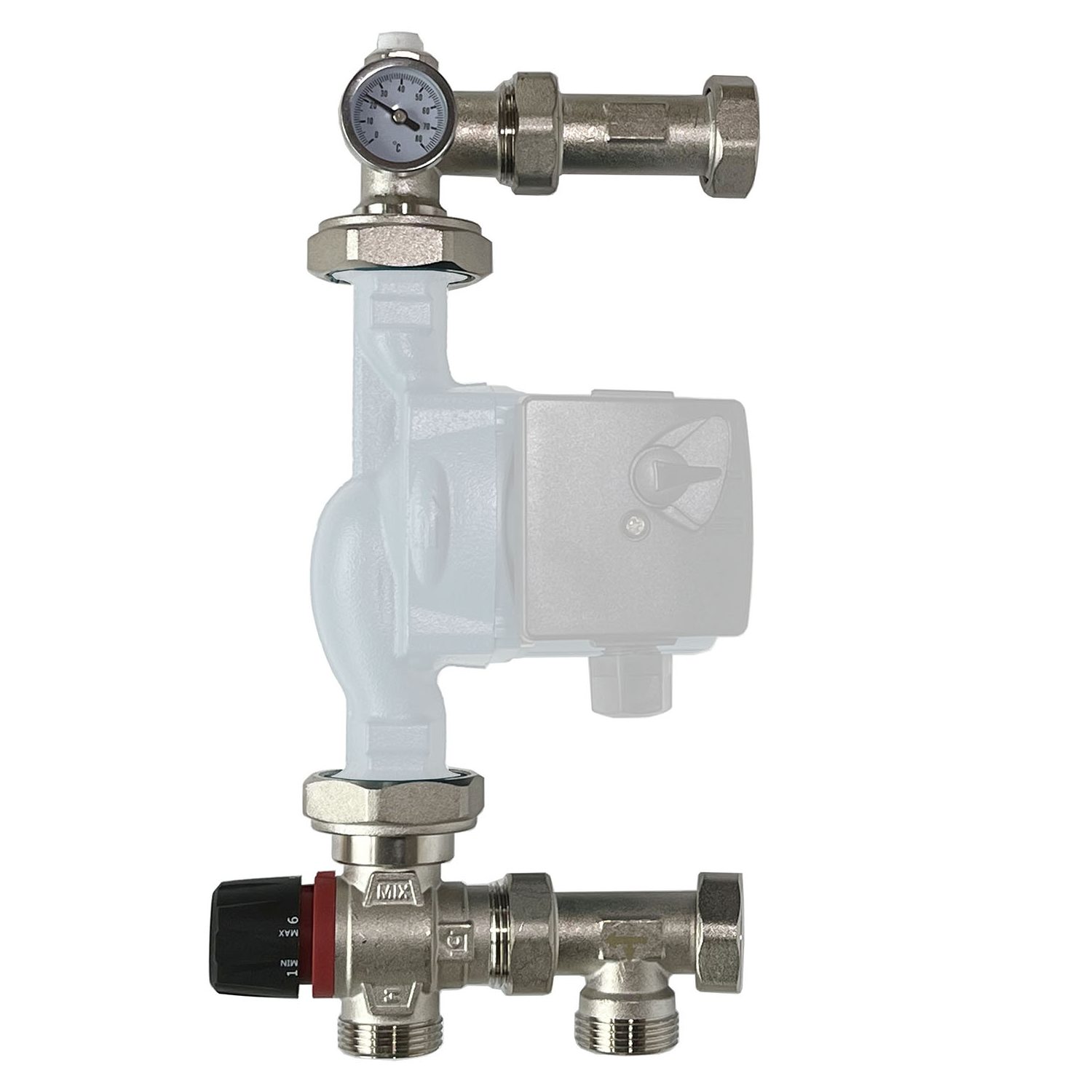 Смесительный узел Wester серии S (DN25,Kvs2.5,PN10,НР 1″,20-43°C)