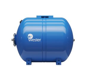 Гидроаккумулятор горизонтальный WESTER WAO 100л Т 25 бар