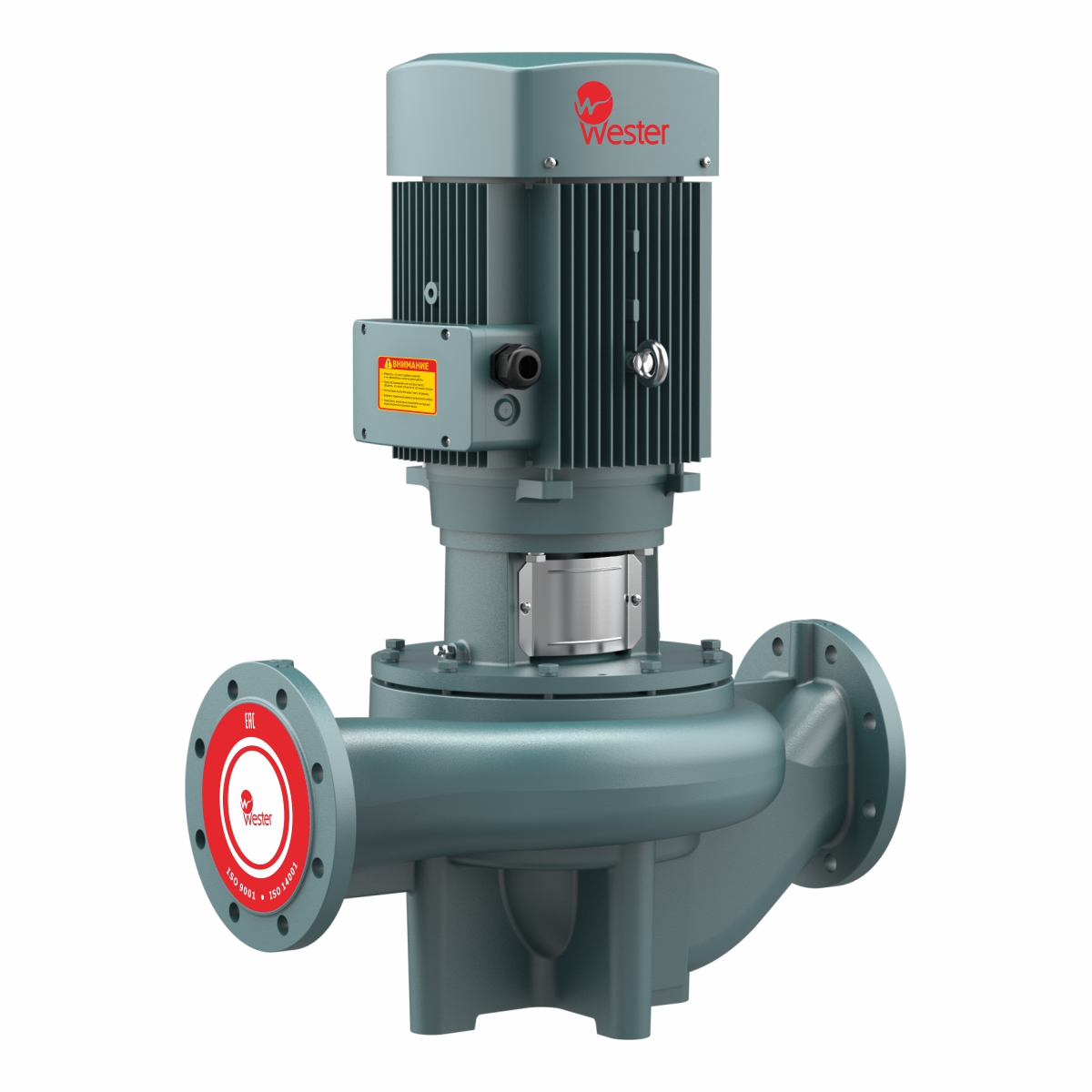 Насос циркуляционный Wester «in-line» 380V/50Hz, кВт 4 Ду32