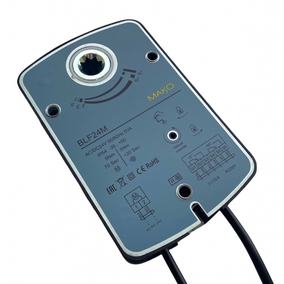 Электропривод BLF24M (5Hm) с возвратной пружиной для противопожарных клапанов