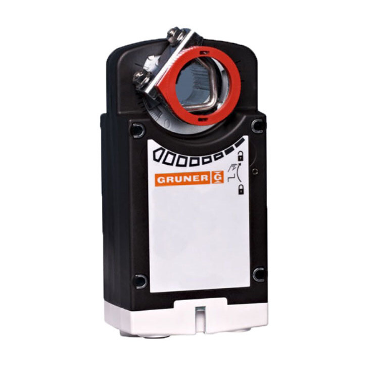 Электропривод Gruner 341-024-05/RUS с возвратной пружиной для воздушных клапанов