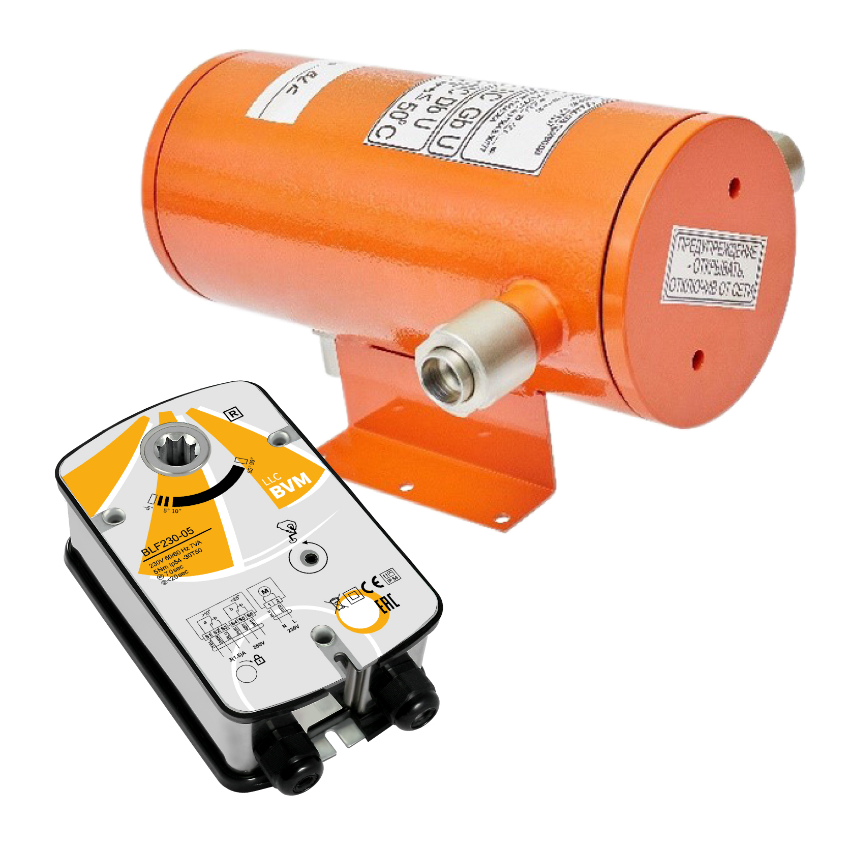 Взрывозащищённый электропривод BLF230-05 + СТЛ 07