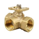 Трёхходовой шаровый кран BVM 3-way DN20 (KVS 1.6,2.5,4.0,6.3,10.1)