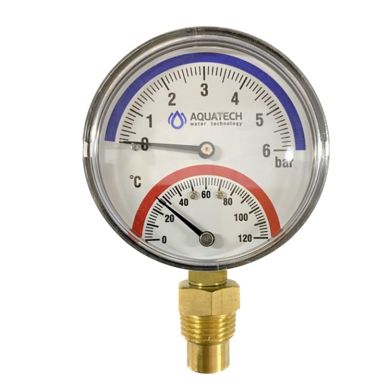 Термоманометр радиальный TMRA 6-1/2" Wester