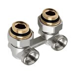 Гарнитура нижняя угловая 1/2Mx3/4”F*1/2”M  в комплекте с переходниками 2 шт.