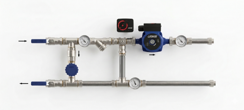 Смесительный узел и защита теплообменника от разморозки